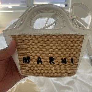 Marni White Tropicalia Micro Bag